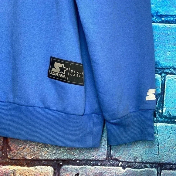 Starter Black Label Compton Crewneck Sweatshirt Blue Medium - Picture 2 of 8